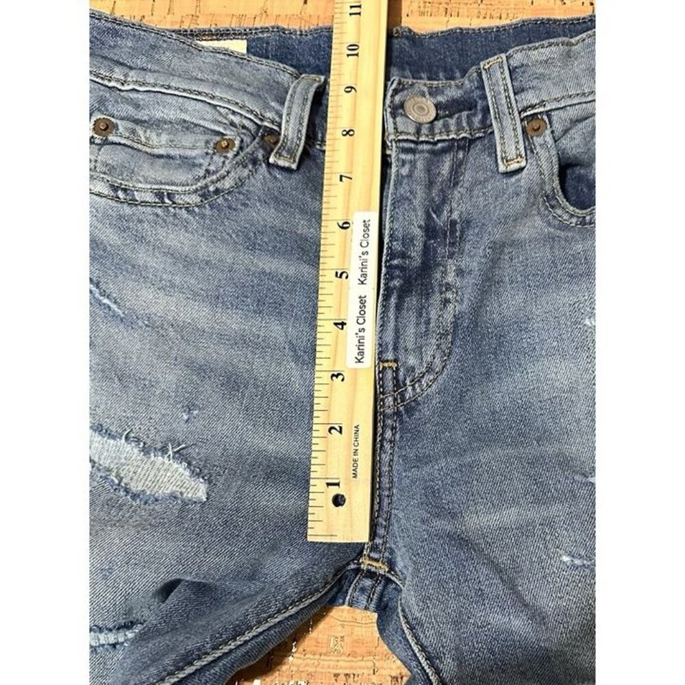 LEVI'S PREMIUM 512 SLIM TAPER JEAN PERFORMANCE \Stretch Men 28X28* Distressed - Picture 10 of 11